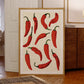 Fiery Pepper Wall Art Prints Canvas Painting Poster Picture For  Living Kitchen Dining Room Home Decor