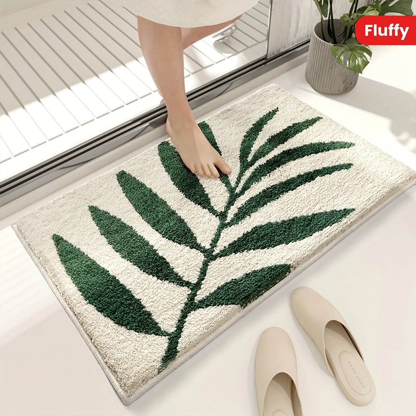 Green Leaf Soft Absorbent Floor Mat