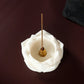 Ceramic Lotus Incense Burner Brass Gourd-shape Incense Holder Incense Stick Holder for Yoga Meditation Spa Home Decor