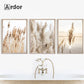 Modern Scenery Landscape Poster Coconut Reed Shell Beach Art Canvas Painting Palm Leaves Print Nordic Wall Pictures Home Decor