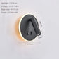 Modern Minimalist Led Wall Lamp USB Charging Indoor Bedroom Lamp Hotel Bedside Reading Lamp Wall Lights Sconce Switch AC 90~240V