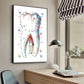 Anatomy Human Teeth Art Posters Teeth Row Teeth Illustra Poster HD Posters Home Room Bar Cafe Decor Art Wall Painting Picture
