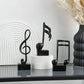 3 Piece Set of Music Note Decorations, Gifts, Music Statues, Modern Statues, Sculptures, Table Centerpieces, Crafts, Golden 。