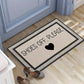 VIKAMA SHOES OFF PLEASE Printed Rug, Dirt-Resistant and Easy-Clean Entrance Mat for Hallways and Bedroom Doorways Home Decor