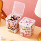 1Pc Stackable Transparent Hair Accessory Storage Box with Snap Lid - Dustproof, Waterproof, Plastic Organizer for Jewelry