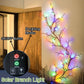 1PC Solar 96LED Willow Vine Lights,Outdoor Waterproof Fairy String Lights,Wall Decor Lamps For Garden,Porch,Shop,Terrace,Pathway