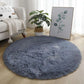 VIKAMA Pink Round Carpet Fluffy Soft Area Floor Mat Children Girls Room Princess Castle Plush Carpet Living Room Home Decor