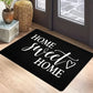 VIKAMA "HOME SWEET HOME" Valentine's Day Heart-Design Welcome Door Mat, Outdoor Garden Non-Slip Carpet, Holiday Gift, Home Decor