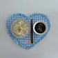 Placemats Dining Table Korean Plaid Heart-shaped Placemat Water Cup Mat Cute Pleated Lace Mat Fabric Coaster Dining Mat