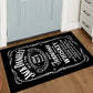 Fender Logo Carpet - Black White Guitar Rug Music Room Decor Doormat for Musician Home Studio Entryway Mat Easy To Clean Fashion