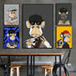 Funky Funny Animal Monkey With A Hat Fashion Bored APE A Poster HD Posters Home Room Bar Cafe Decor Art Wall Painting Picture