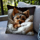 VIKAMA Adorable Puppy Print Decorative Pillowcase, Multi-Size Pillow for Living Room, Office, and Bedroom Home Decor