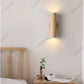 Nordic Style Solide Wood Wall Lamp for Dining Room Bedroom Foyer Chinese Up Down Double Heads  Background Aisle Led Wall Light