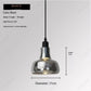 European Modern Minimalist LED Glass Chandelier Bar Restaurant Living Room Coffee Shop Bedroom Decorative Lighting