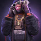 Three Swag Monkeys Canvas Art Posters and Prints Hip Hop Monkey Fashion Paintings on the Wall Art Animals Pictures Room Decor