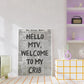 Hello MTV Welcome To My Crib Fashion Wall Art Prints Canvas Painting Poster Picture For Living Bedroom Kids Room Home Decor