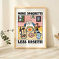More Espresso Less Depresso Black Cat Wall Print, Coffee Cat Poster, Kitchen Art, Handmade Cat Coffee Poster, Coffee Bar, Unique