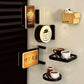 Retro Coffee Corner Refrigerator Magnet Light Fridge Magnet Magnetic Home Miniature Pegboard Coffee Shop Glowing Decoration