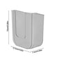 Tissue Box Bathroom Non Perforated Wall Mounted Wet Tissue Storage Box with Large Opening and Strong Load-bearing Capacity