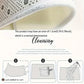 VIKAMA Art Wave Pattern Floor Mat, Anti-Slip And Absorbent, Soft. Home Decoration Carpet In The Entrance, Bathroom Area.