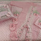 5pcs Baby Girl Outfits Set Welcome Home Hosptial Infant Receiving Blanket Pillow Bed Hat Mittens Romper Set