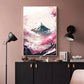 Japanese Cherry Blossom Fuji Mountain Sunset Tokyo Scenery Poster HD Printed Canvas Painting Wall Art Pictures Room Home Decor