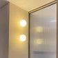 European Modern Minimalist LED Cream Wind Ball Wall Lamp Living Room Corridor Study Bedroom Bedside Lighting