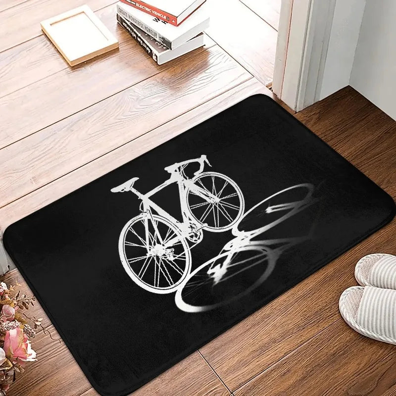 MTB Bike Door Floor Kitchen Bath  Living Room Mat Anti-Slip Outdoor Bicycle Cyclist Biking Doormat Entrance Rug Carpet Footpad