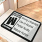 VIKAMA Welcome Printed Carpet, Durable and Washable, Crystal Velvet Home Entrance Doormat, Bedroom Entrance Mat, Home Decor