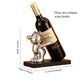 Ceramic Bubble Bear Wine Bottle Holder Countertop Storage Stand for Wedding Party Home Decor