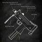 Weapons Blueprint Poster Black Board Guns Blueprint Wall Art Canvas Painting Military Enthusiast Home Room Wall Decor Gunfight