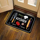 VIKAMA 1/2 pcs Kitchen Printed Floor Mat, Durable and Wear-Resistant, Home Kitchen Floor Mat, Laundry Room Carpet, Home Decor