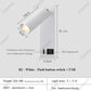 New Led Wall Lamp Sconce with Switch Black Brass Creative USB Port Reading Wall Lamp with 3W Spotlight for Bedroom Bedside