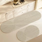 VIKAMA1/2PCS Japanese Simple Wind Diatom Mud Mat Absorbent Quick Drying Long Kitchen Mat Toilet Bathroom Non-Slip Foot Mat