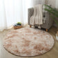 VIKAMA Pink Round Carpet Fluffy Soft Area Floor Mat Children Girls Room Princess Castle Plush Carpet Living Room Home Decor