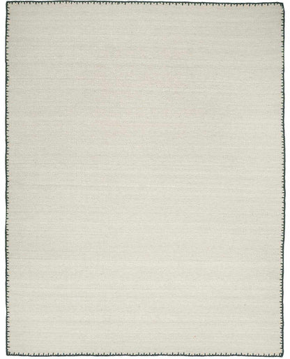 Ayumu Off White Hand Woven Wool Area Rug - Clearance