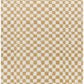Kieu Mustard & Ivory Checkered Area Rug
