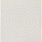 Deron White Washable 3D Rug