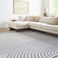 Deron Gray Rainbow Washable Rug