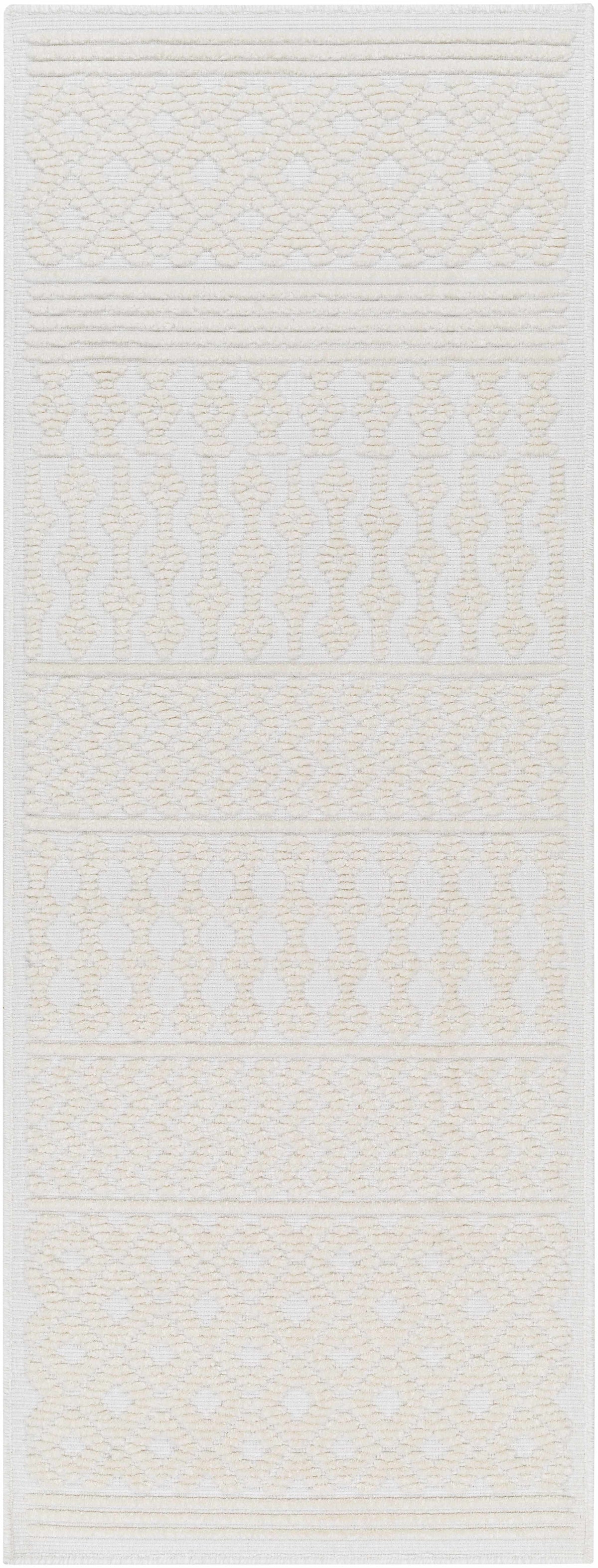 Drago White Washable Area Rug