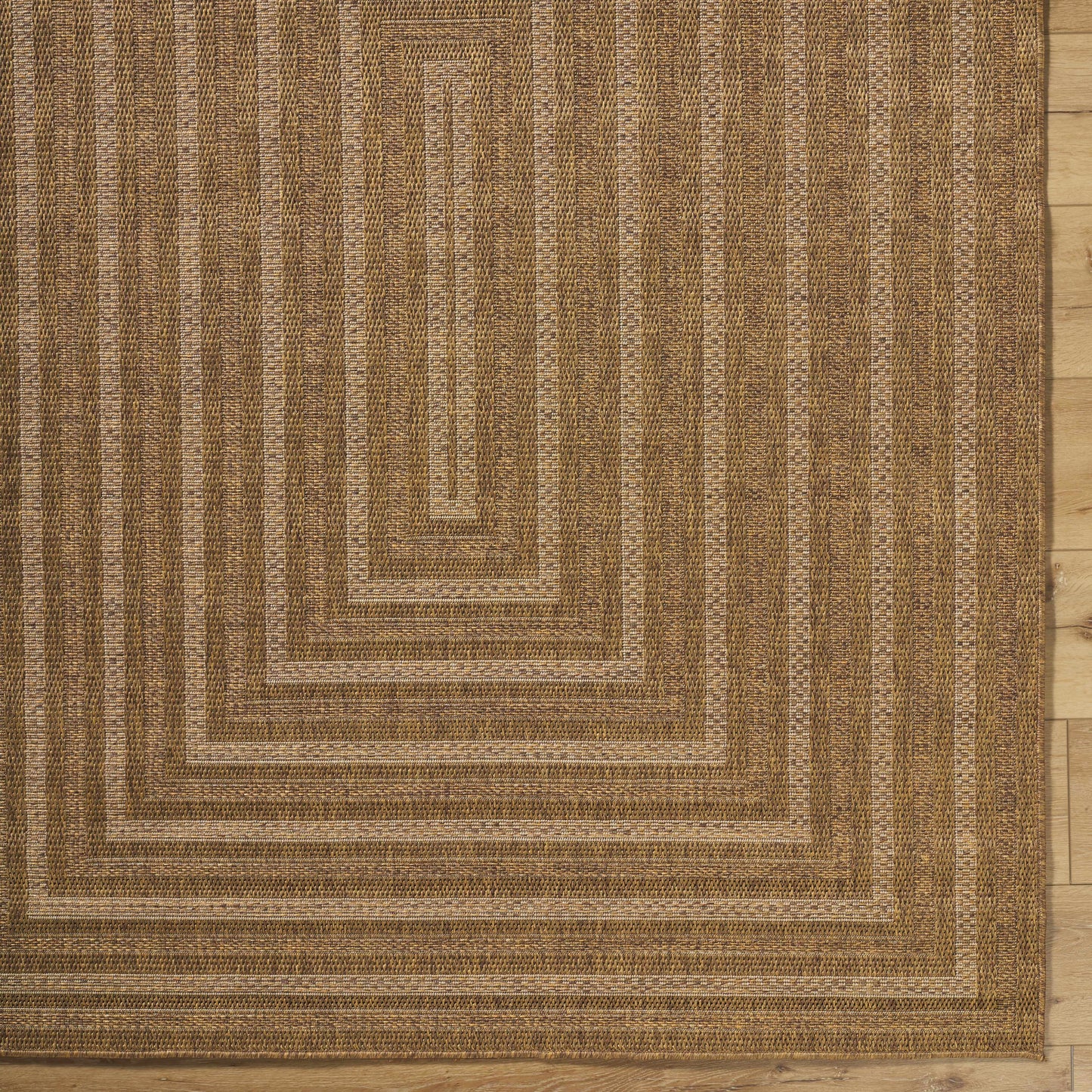 Dyami Flatweave Faux Jute Outdoor Rug