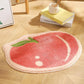VIKAMA Little Fresh Fruit Special Imitation Cashmere Carpet Warm Machine Washable Bathroom Door Carpet Porch Mat Home Decor