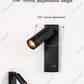 New Led Wall Lamp Sconce with Switch Black Brass Creative USB Port Reading Wall Lamp with 3W Spotlight for Bedroom Bedside