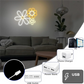 Flower Neon Sign LED Neon Light for Wall Decor for Bedroom Club Party Valentine's Day Birthday Gifts for Girl USB Powered