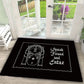 Fender Logo Carpet - Black White Guitar Rug Music Room Decor Doormat for Musician Home Studio Entryway Mat Easy To Clean Fashion