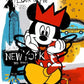 Mickey Mouse Minnie Street Graffiti Canvas Painting Prints Poster Creative Modern Wall Art Pictures Living Room Home Decor