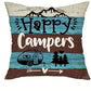 VIKAMA Camping Theme Pillowcase, Country-Style Decorative Cushion pillow Cover, For Sofas, RVs, Camping, Bedroom Home Decoration