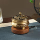 220V Electronic Incense Burner Bronze Essential Oil Burner Timing Adjustable Temperature Sandalwood Agarwood Incense Burner
