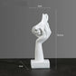 Resin Abstract Mask Statues European Miniature Figurines for Interior Home Office Study Desktop Figure Ornament Decor Gift