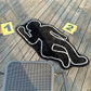 VIKAMA Abstract Human-Shaped Carpet Anti-Slip Area Entrance, Living Room Floor Mat, Bedroom Bedside Rug, Home Decoration